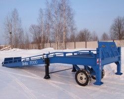 Мобильная эстакада DELTA 7000 Optima с горизонтальной площадкой 2м и фронтальной выгрузкой