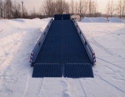 Мобильная эстакада DELTA 7000 Optima с горизонтальной площадкой 2м и фронтальной выгрузкой