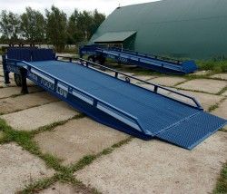 Мобильная эстакада DELTA 7000 LOW с горизонтальной площадкой 2м и фронтальной выгрузкой
