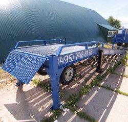 Мобильная эстакада DELTA 9000 Optima с горизонтальной площадкой 2м и фронтальной выгрузкой